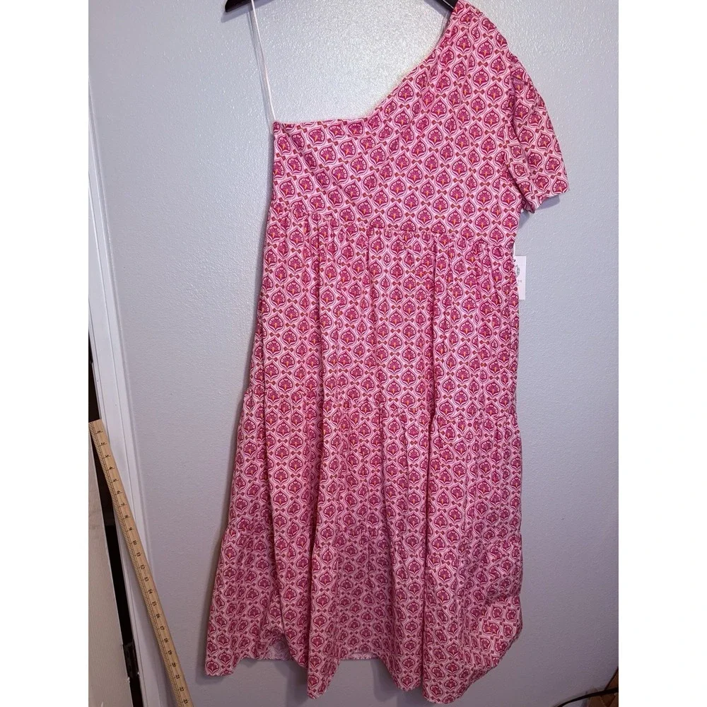 Hyacinth House Floral Pink One Shoulder Maureen Dress Women's XXL NWT - Picture 7 of 7